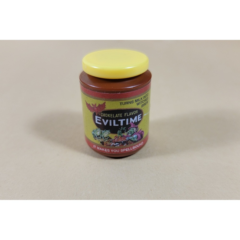 Wacky Packages Eviltime Chokelate Flavor Miniature Jar Parody Toy Collectible